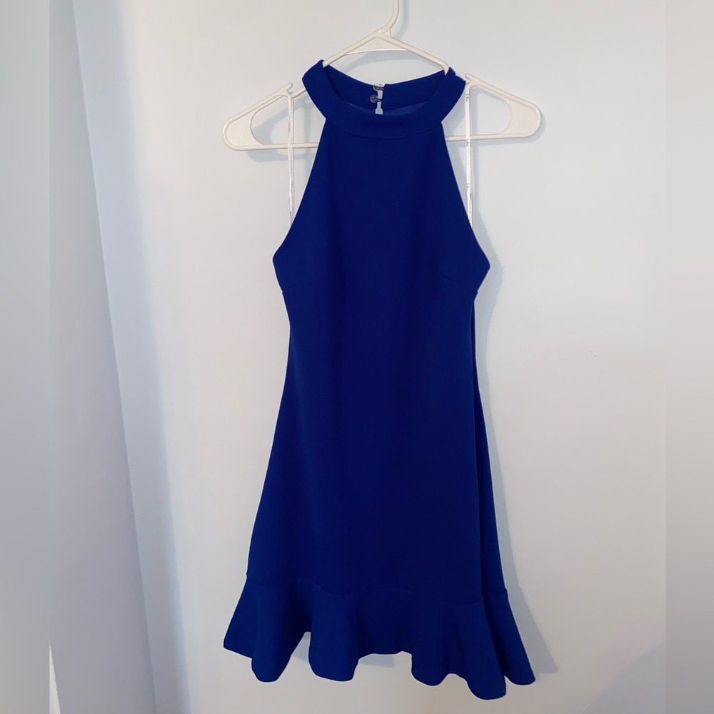 Lulus royal blue halter dress Size Small
